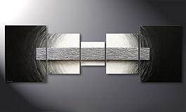 'Silver Bar' 210x70cm quadro moderno