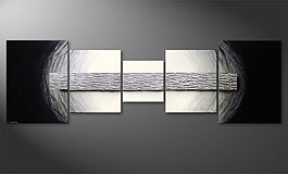 'Silver Bar' 260x80cm quadro XXL