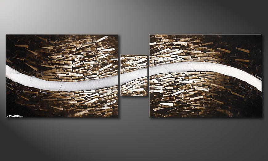 Clear River 180x60x2cm quadro su tela