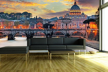 Tessuto non tessuto favolosa Fotomurale XXL sera tramonto paesaggio natura 12645 