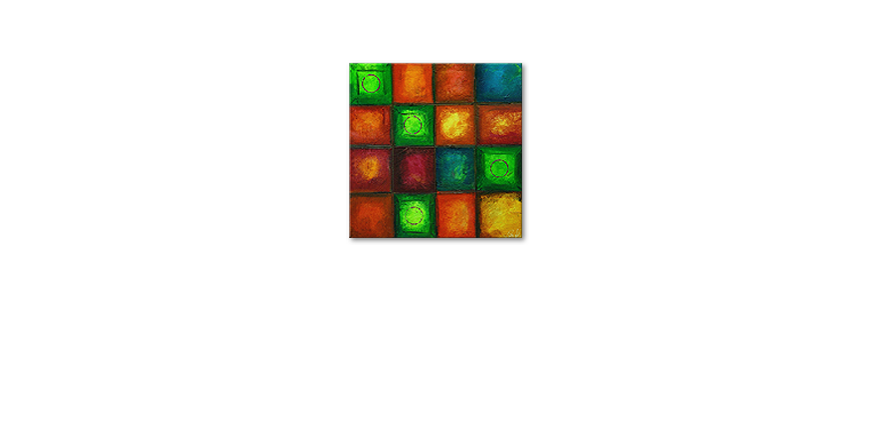 Colorful Cubes 80x80cm quadro
