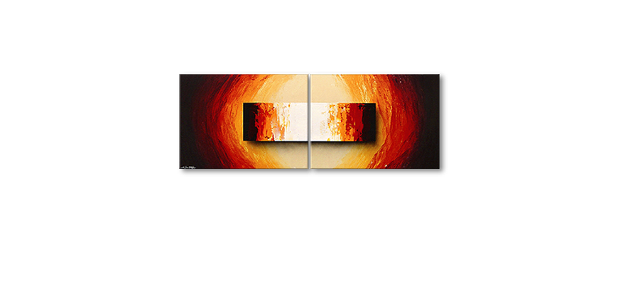 Liquid Fire 160x60cm quadro su tela