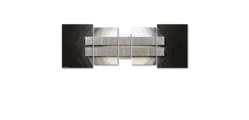 Silver Blocs 200x70cm quadro da soggiorno