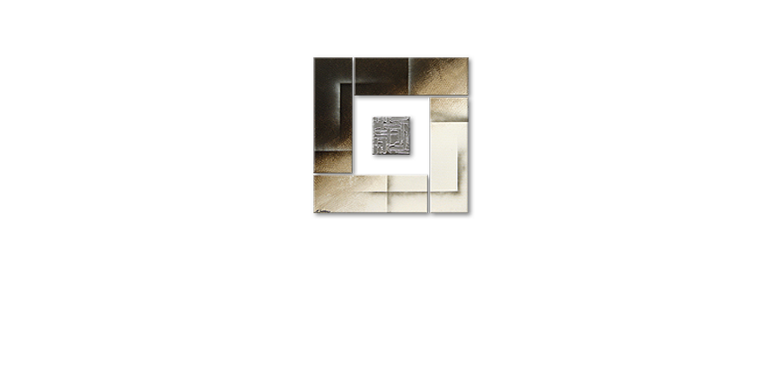 Silver Cube 80x80cm quadro