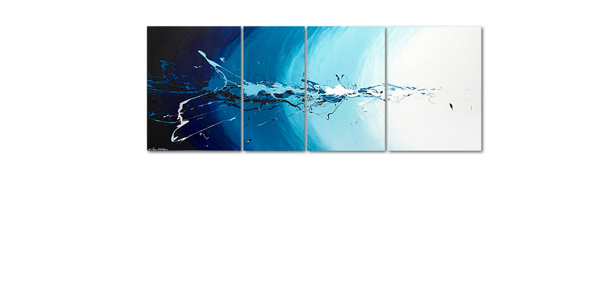 quadro XXL Water Splash 210x80cm