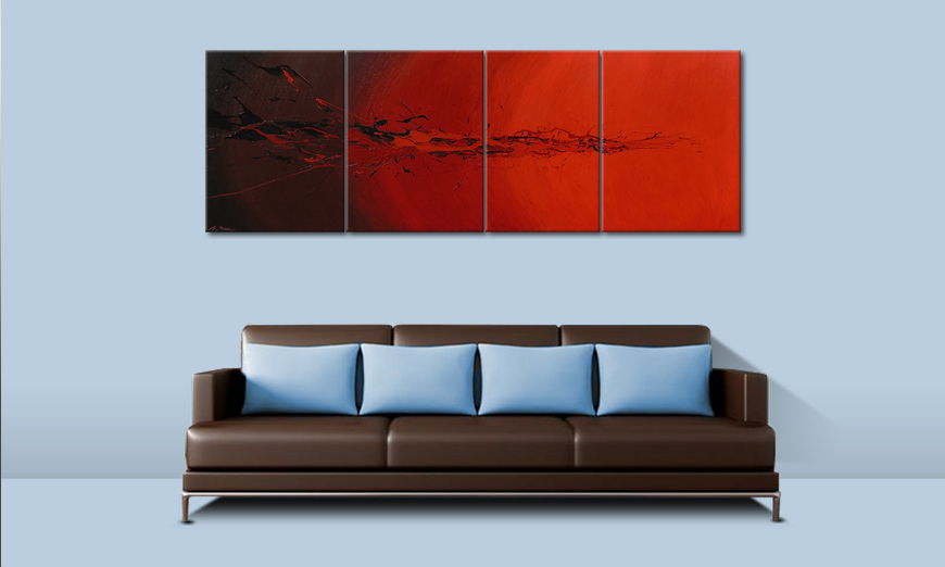 Devil Splash 230x80cm quadro da soggiorno