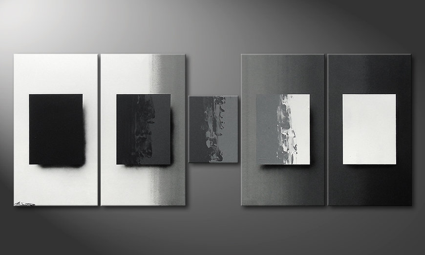 Shades of Grey 230x90cm quadro