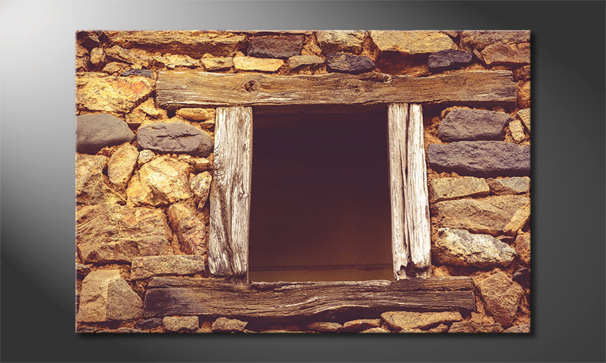 Arredamento-moderno-Window-with-old-Wooden-90x60-cm