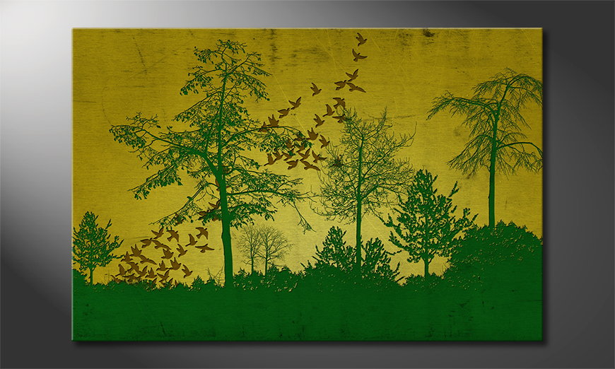 Birds in Forest quadro