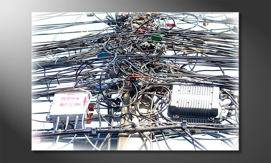 Cable-Chaos-quadro-moderna