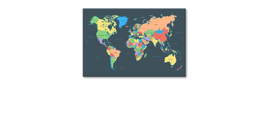 Colorful-Map-quadro