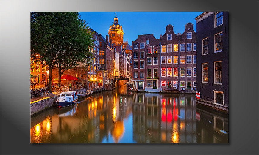 Il-quadro-stampati-Canal-in-Amsterdam