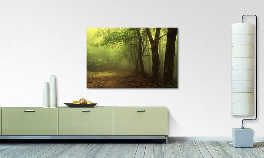La stampa esclusivo Green Forest 120x80 cm
