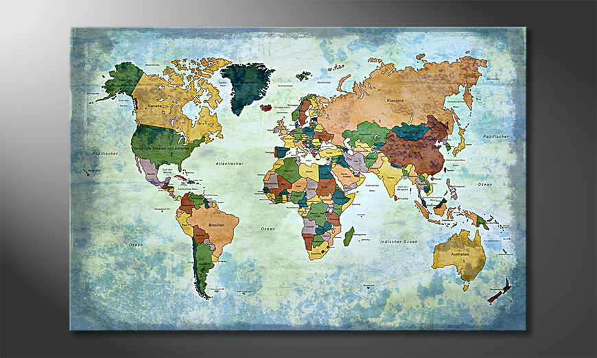 Oldworldmap one quadro