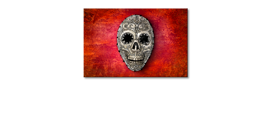 Quadro-Red-Skull-120x80-cm
