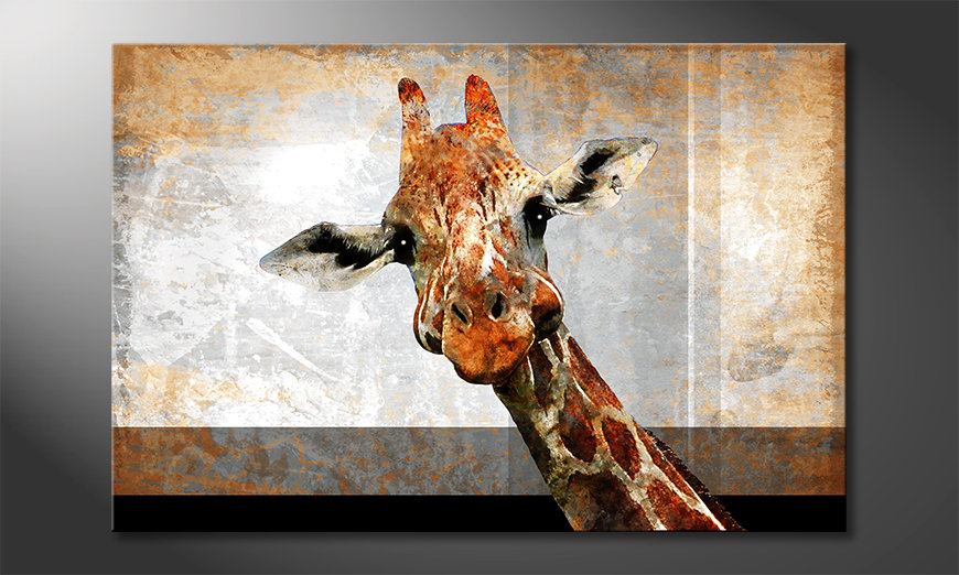 Stampa su tela moderna Mr. Giraffe