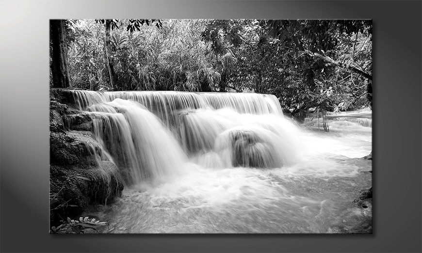 Stampa-su-tela-moderna-Waterfall-In-Jungle