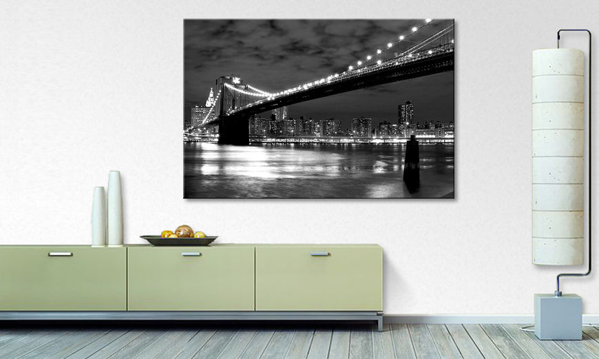 stampa su tela moderna Brooklyn Bridge