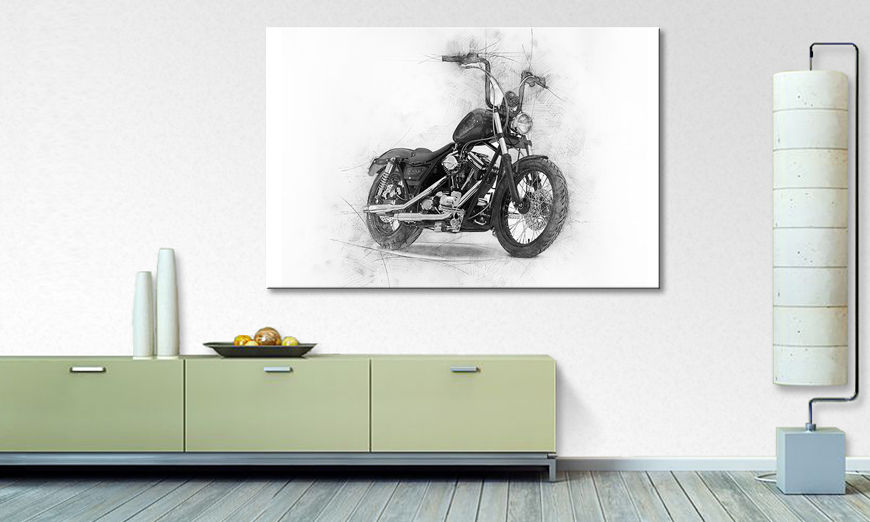stampa su tela moderna Classic Motorcycle