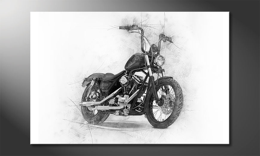 Stampa su tela moderna Classic Motorcycle