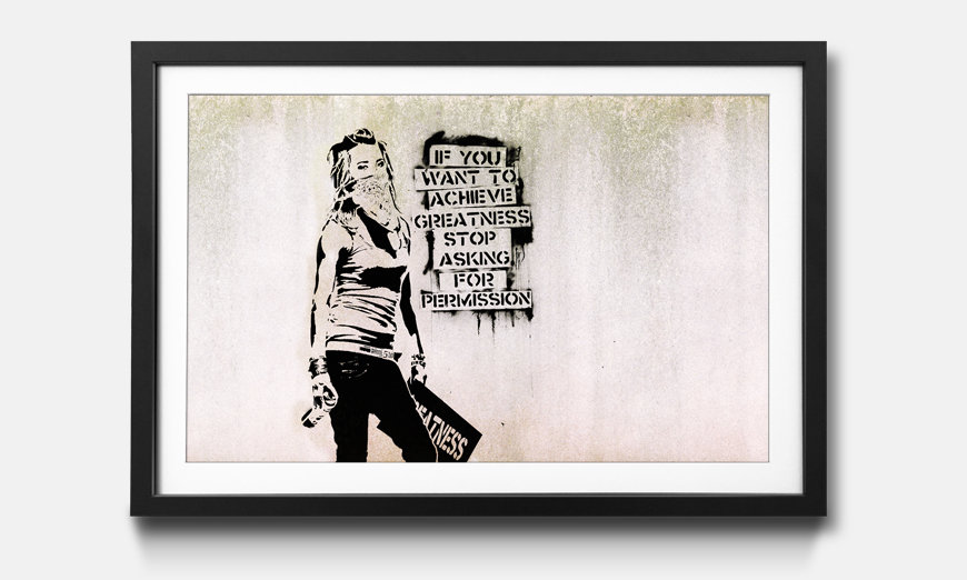 Il quadro con cornice Banksy No 7