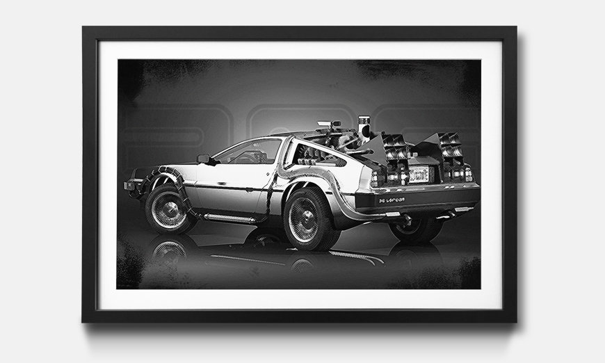 Il quadro con cornice DeLorean