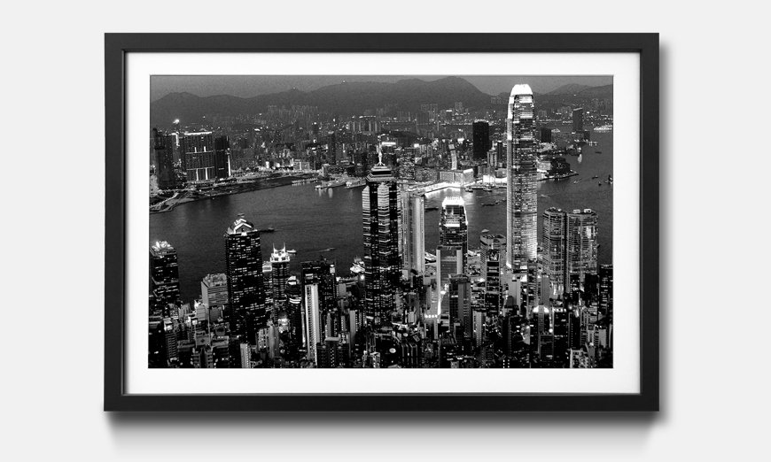 Il quadro con cornice Hong Kong View