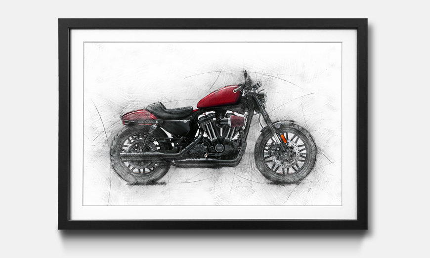 Il quadro con cornice Motorcycle uno