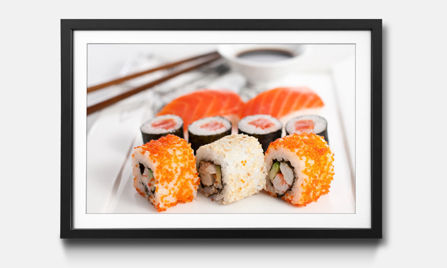 Il quadro con cornice Sushi