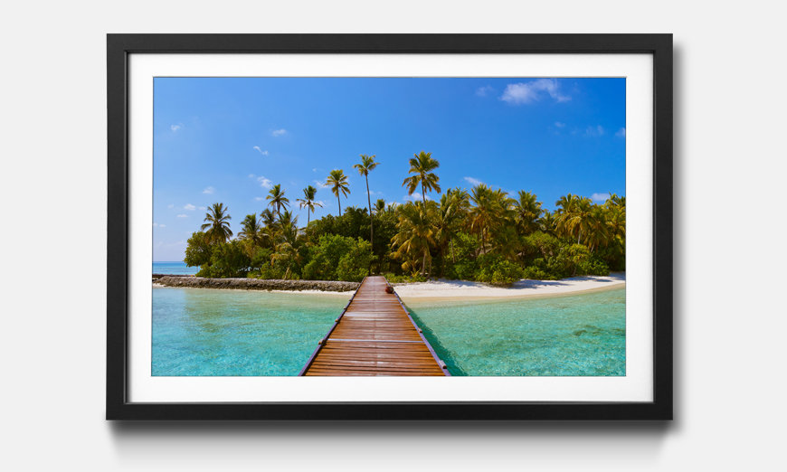 Il quadro con cornice Tropical Maldives