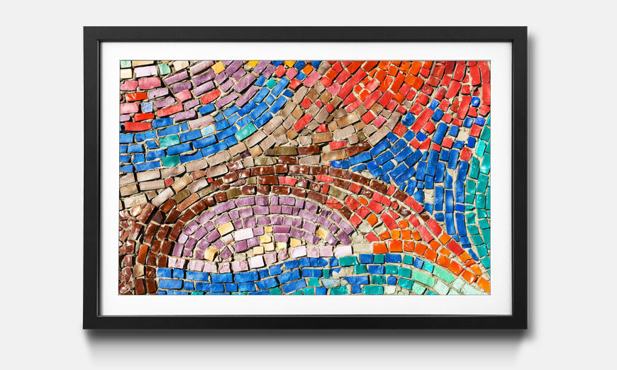 La stampa con cornice Colorful Mosaic