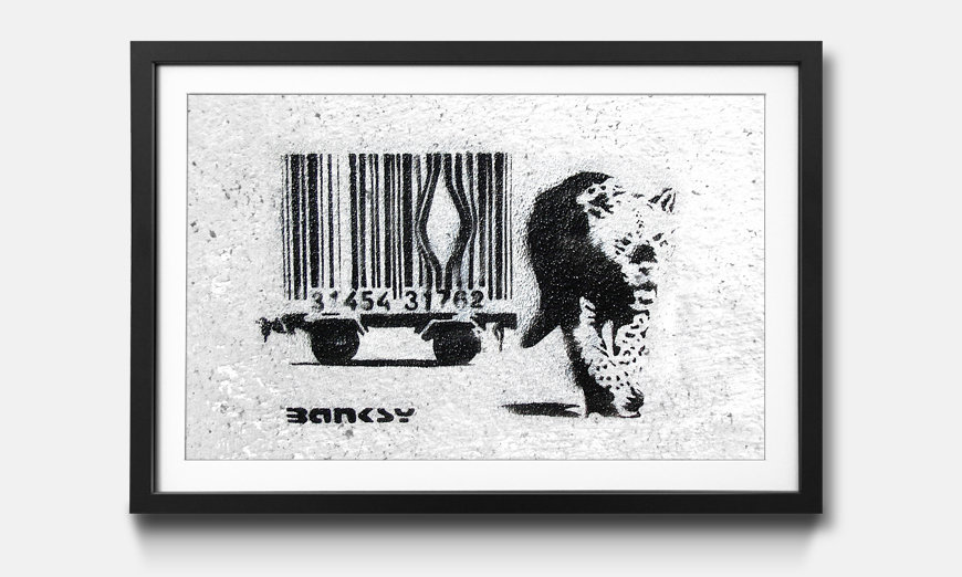 Limmagine incorniciata Banksy No 5