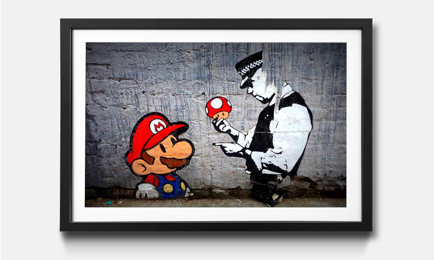 Limmagine incorniciata Caught Mario