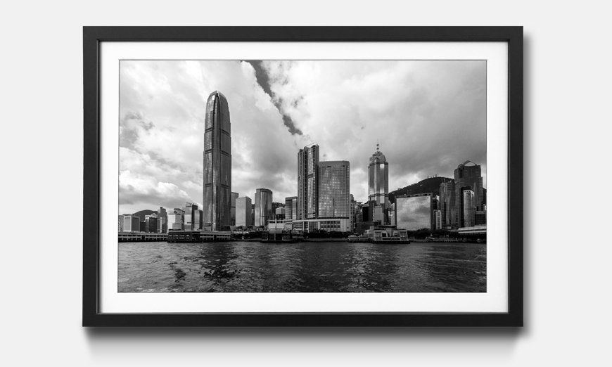 Quadro incorniciato Hong Kong Skyline