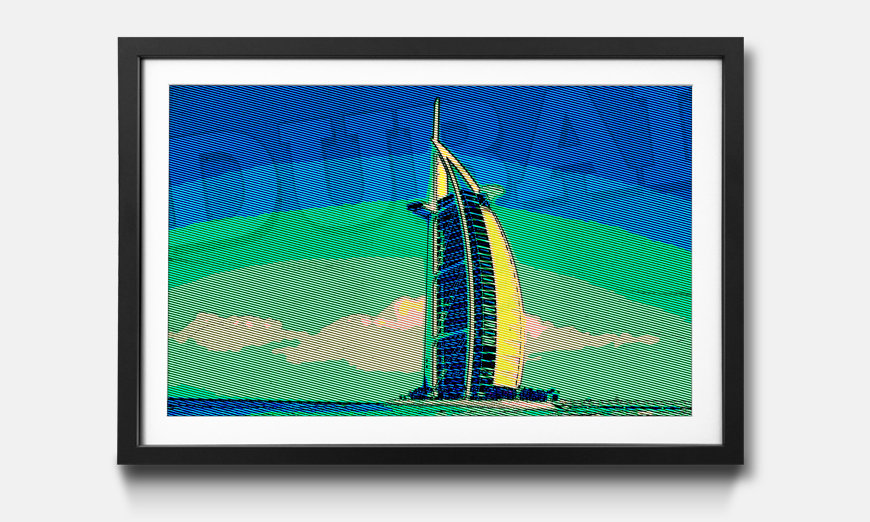 Stampa artistica incorniciata Dubai