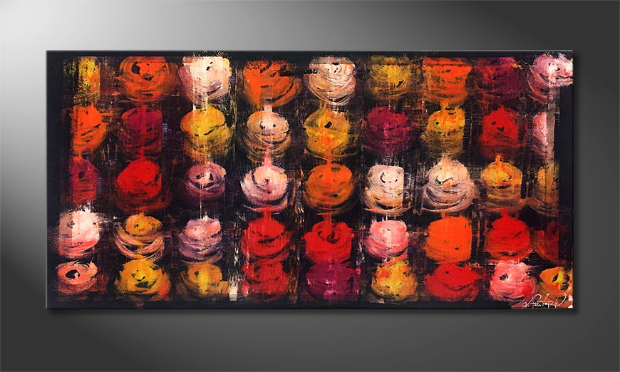 Arte moderna Autumn Roses 120x60cm