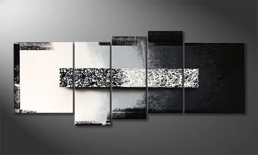 Arte moderna Black And White 190x80cm