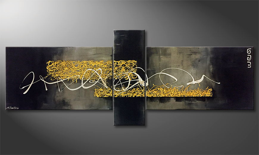 Arte moderna Gold And Glory 230x90cm