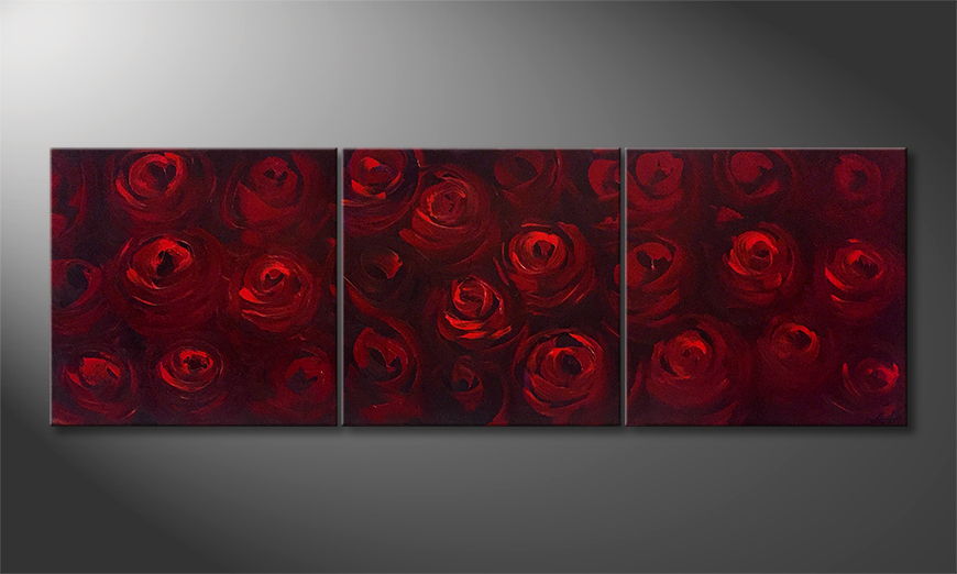 Arte moderna Red Beauty 180x60cm