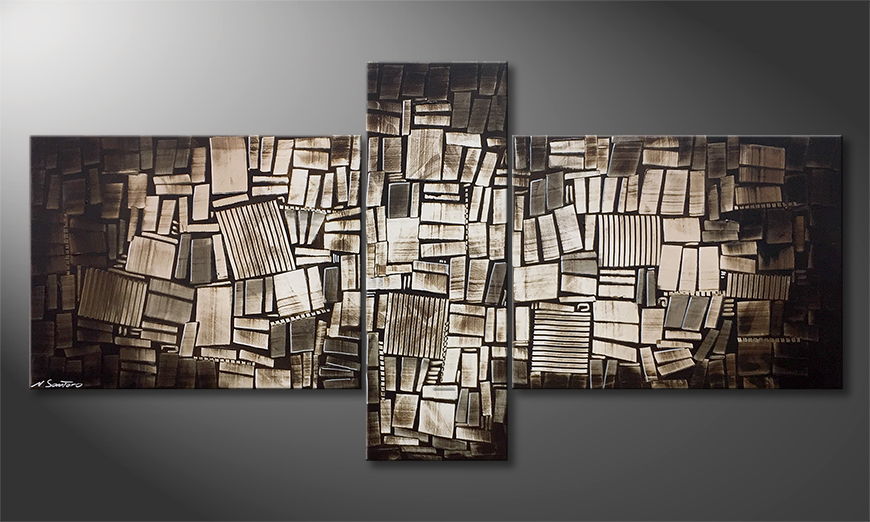 Arte moderna Wooden Light 220x110cm
