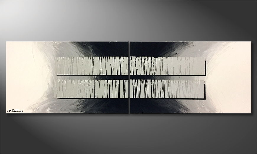 Arte moderna Zebra 200x60cm