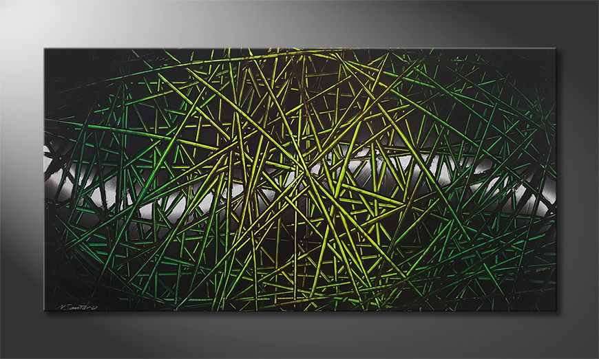 La bella pittura Green Rumble 140x70cm