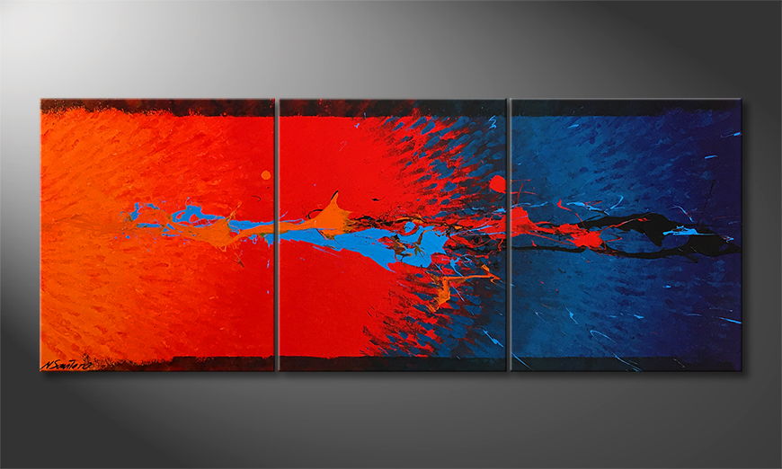 La nostra pittura Fire Kisses Water 150x60cm