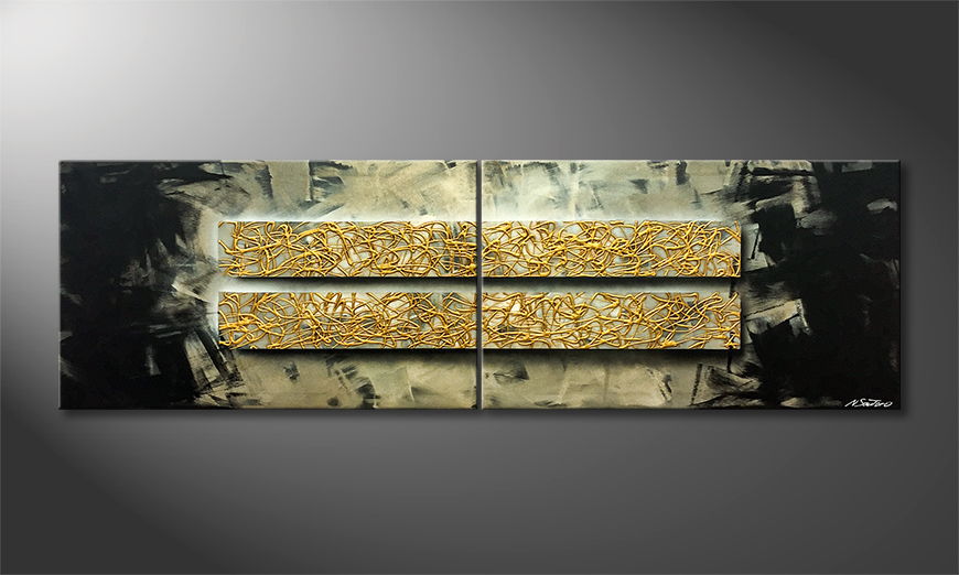 La nostra pittura Golden Bars 200x60cm