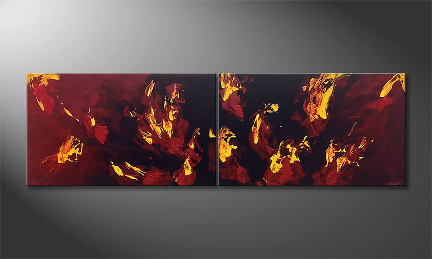 La nostra pittura Liquid Flames 200x60cm