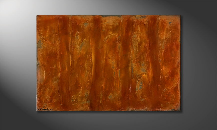 La nostra pittura Rusty Wood 120x80cm