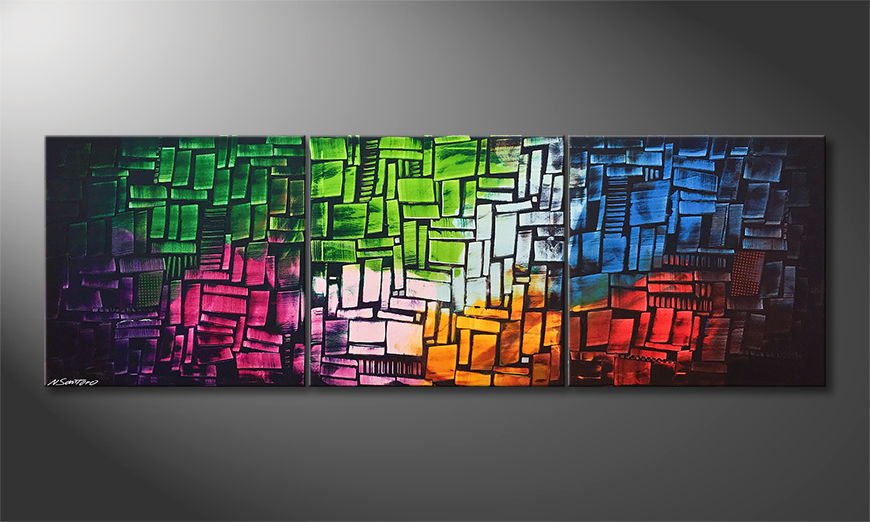 La pittura esclusivo Cubic Colors 210x70cm
