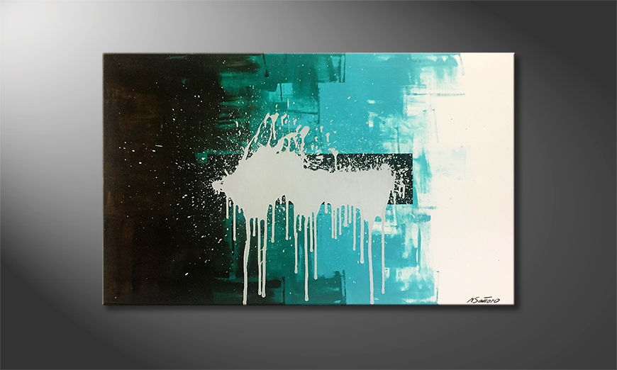 La pittura esclusivo Ice Splash 120x75cm