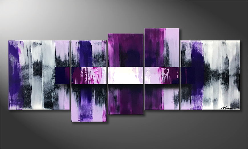 La pittura esclusivo Purple Shuffle 190x80cm