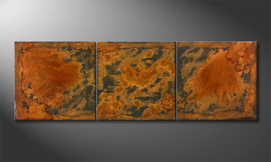 La pittura esclusivo Rusty Clouds 210x70cm